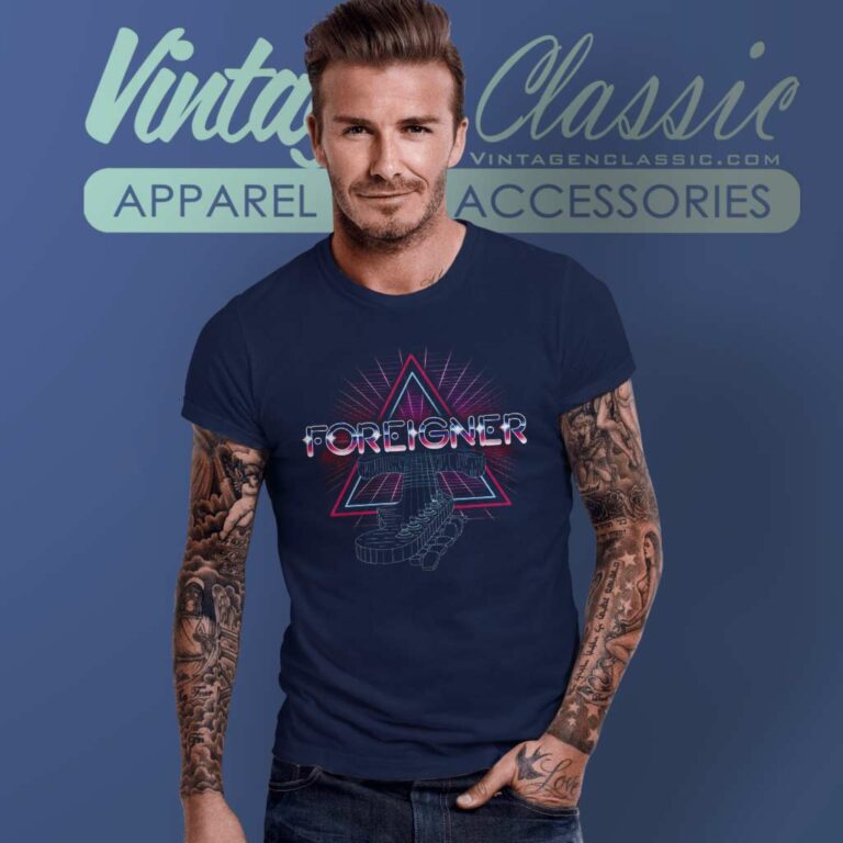 Foreigner Neon Guitar T Shirt Foreigner Neon Guitar T Shirt