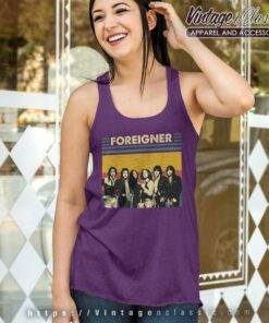 Foreigner Retro Vintage Tank Top Racerback