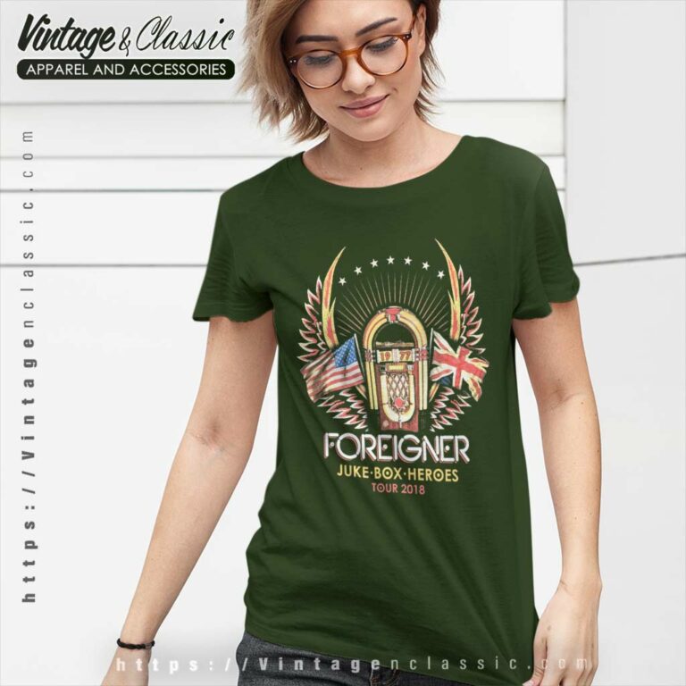 Foreigner Shirt Juke Box Hero Women TShirt Foreigner Shirt Juke Box Hero Women TShirt