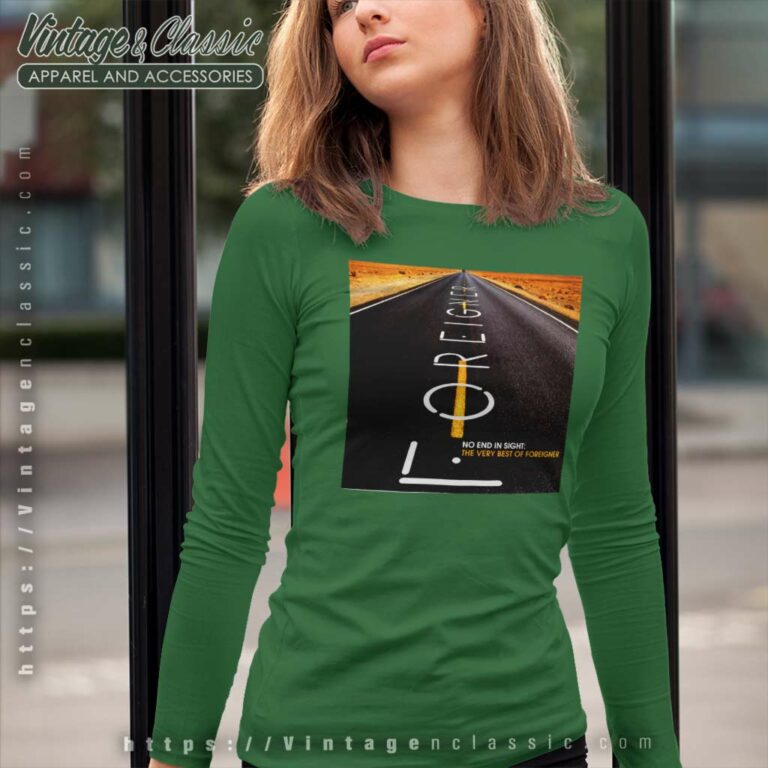 Foreigner Shirt No End In Sight Long Sleeve Tee Foreigner Shirt No End In Sight Long Sleeve Tee