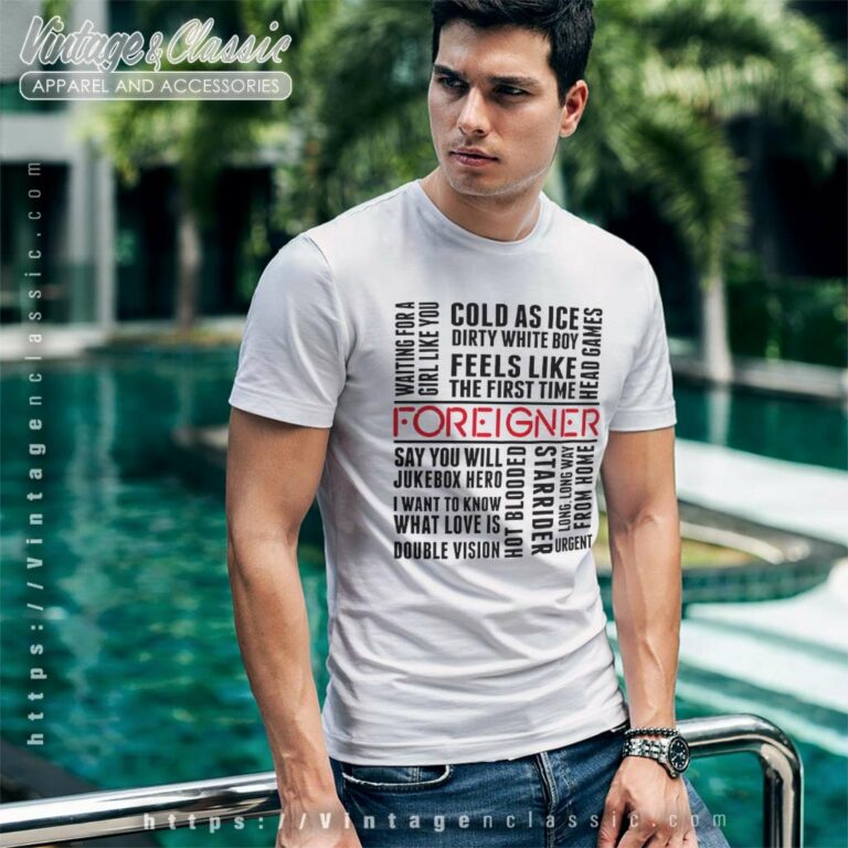 Foreigner Songs T Shirt Foreigner Songs T Shirt