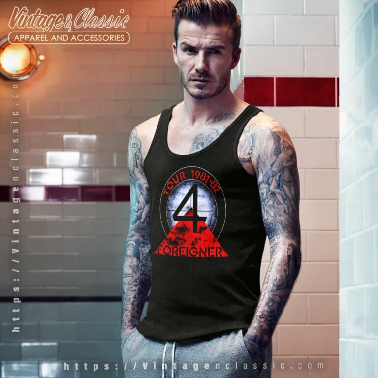 Foreigner Tour 1981 1982 Tank Top Racerback Foreigner Tour 1981 1982 Tank Top Racerback