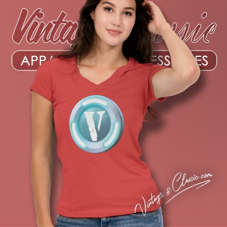 Fortnite Vlone Vbucks V Neck TShirt Fortnite Vlone Vbucks V Neck TShirt