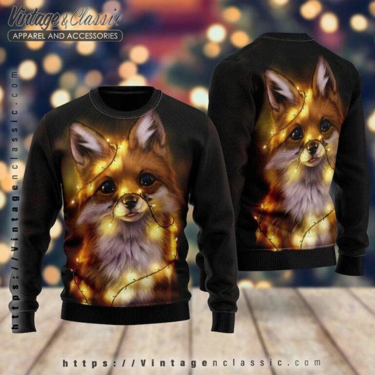 Fox Merry Christmas Ugly Sweater back Ugly Christmas Sweater Fox Merry Christmas Ugly Sweater back Ugly Christmas Sweater