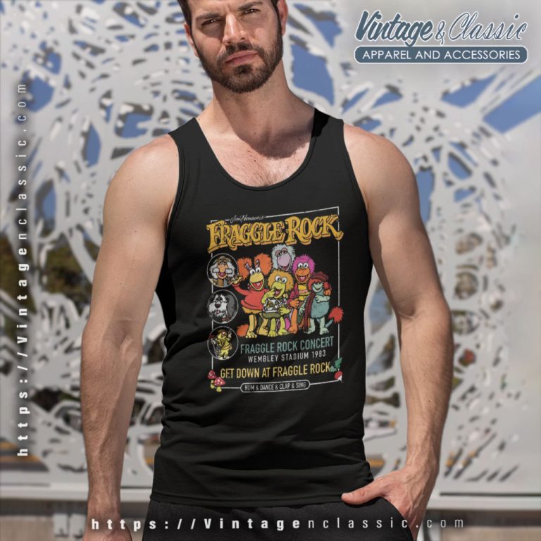 Fraggle Rock Concert 1983 Tank Top Racerback Fraggle Rock Concert 1983 Tank Top Racerback