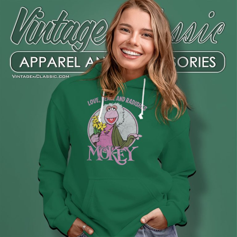 Fraggle Rock Love Peace And Radishes Hoodie Fraggle Rock Love Peace And Radishes Hoodie