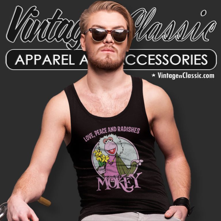 Fraggle Rock Love Peace And Radishes Tank Top Racerback Fraggle Rock Love Peace And Radishes Tank Top Racerback