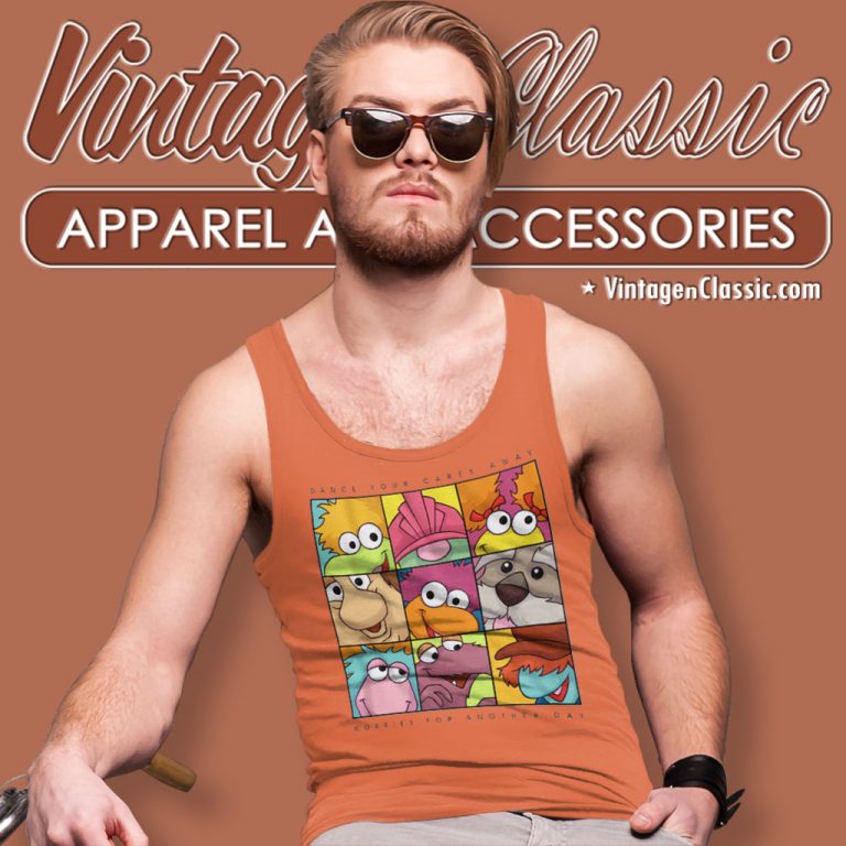 Fraggle Rock Tv Show Shirt Dance Your Cares Away Tank Top Racerback Fraggle Rock Tv Show Shirt Dance Your Cares Away Tank Top Racerback