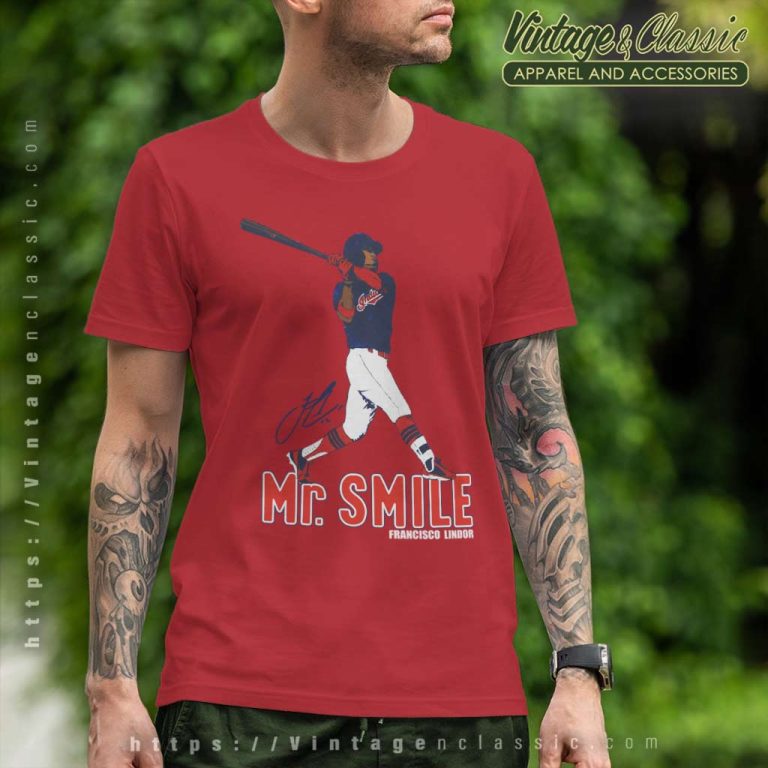 Francisco Lindor Mr Smile Cleveland Indians T Shirt Francisco Lindor Mr Smile Cleveland Indians T Shirt