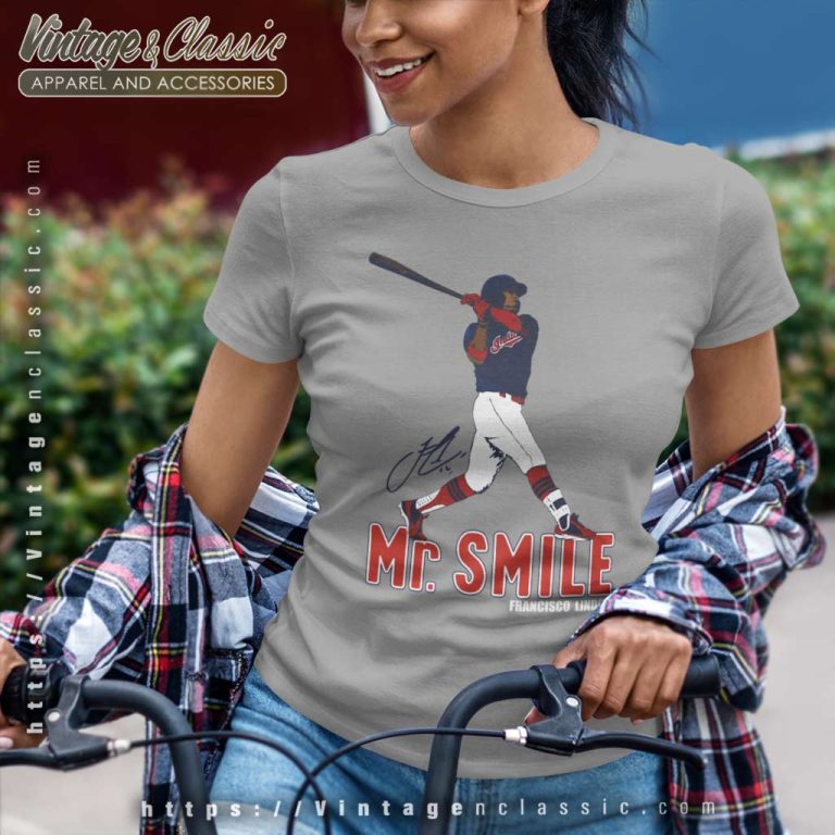 Francisco Lindor Mr Smile Cleveland Indians Women TShirt Francisco Lindor Mr Smile Cleveland Indians Women TShirt