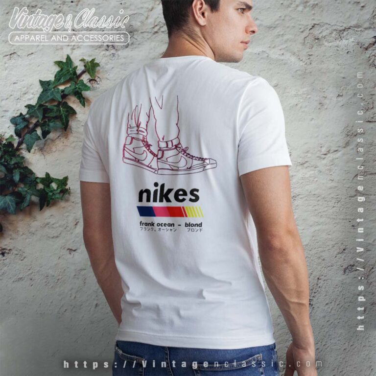Frank Ocean Blond Nikes T Shirt Blond T shirt back Frank Ocean Blond Nikes T Shirt Blond T shirt back