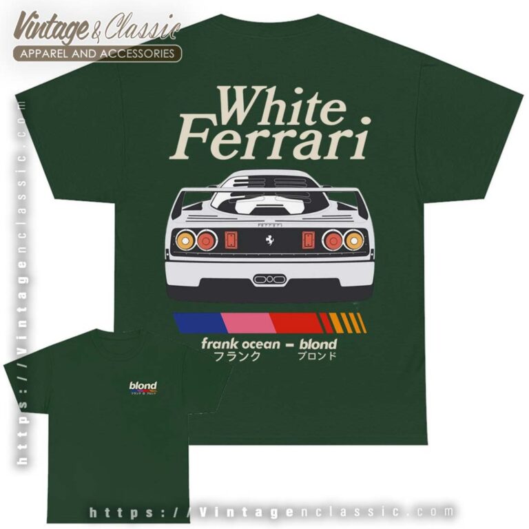 Frank Ocean Blond White Ferrari Shirt 2 Frank Ocean Blond White Ferrari Shirt 2