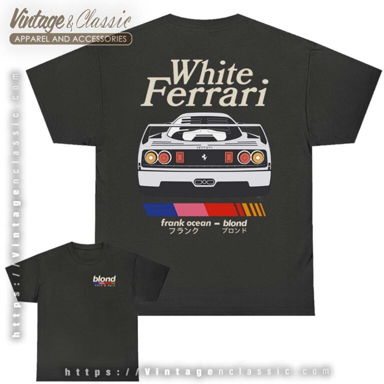 Frank Ocean Blond White Ferrari Shirt Frank Ocean Blond White Ferrari Shirt
