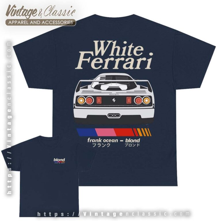 Frank Ocean Blond White Ferrari Tshirt 2 Frank Ocean Blond White Ferrari Tshirt 2