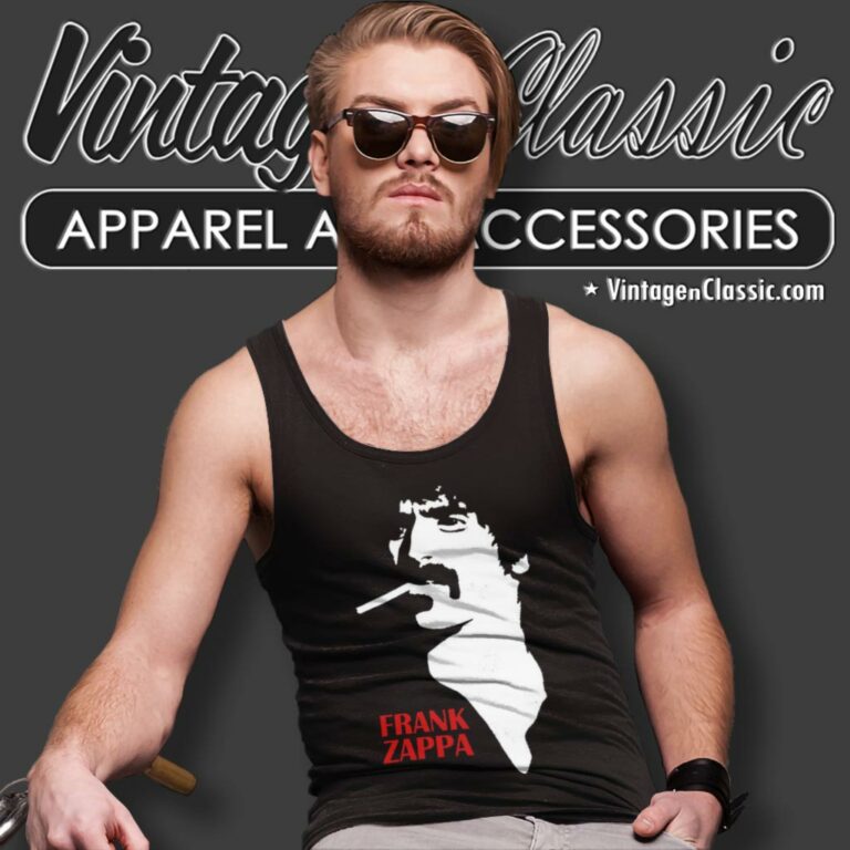 Frank Zappa 77 Tour Tank Top Racerback Frank Zappa 77 Tour Tank Top Racerback