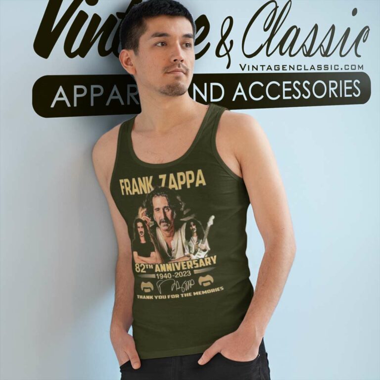 Frank Zappa 82th Anniversary Tank Top Racerback Frank Zappa 82th Anniversary Tank Top Racerback