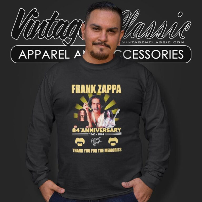 Frank Zappa 84th Anniversary Long Sleeve Tee Frank Zappa 84th Anniversary Long Sleeve Tee