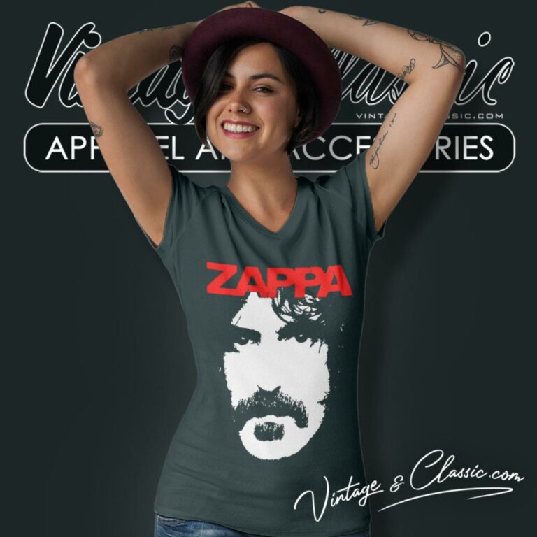 Frank Zappa Apostrophe 1974 V Neck TShirt Frank Zappa Apostrophe 1974 V Neck TShirt
