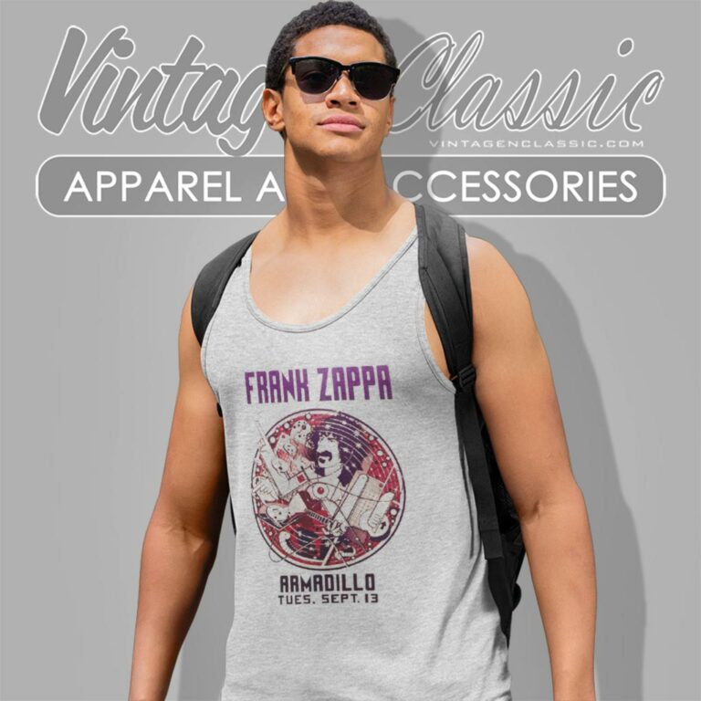 Frank Zappa Armadillo Tank Top Racerback 1 Frank Zappa Armadillo Tank Top Racerback 1