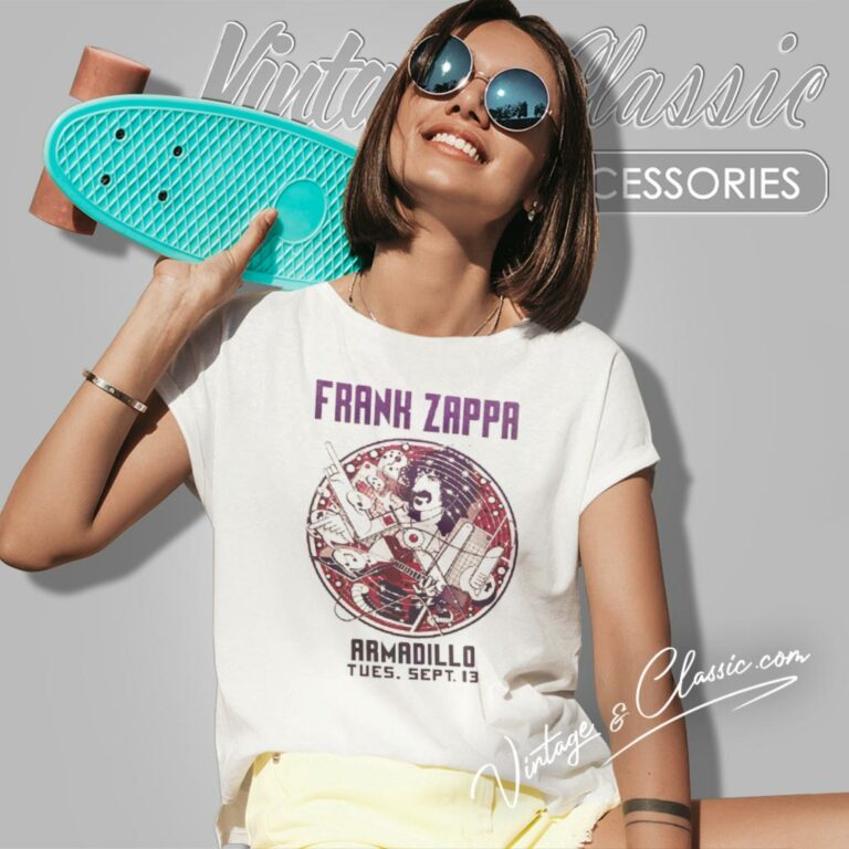 Frank Zappa Armadillo Women T Shirt 1 Frank Zappa Armadillo Women T Shirt 1