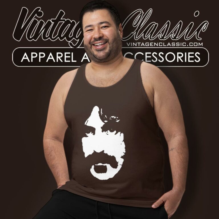 Frank Zappa Black Apostrophe Tank Top Racerback Frank Zappa Black Apostrophe Tank Top Racerback