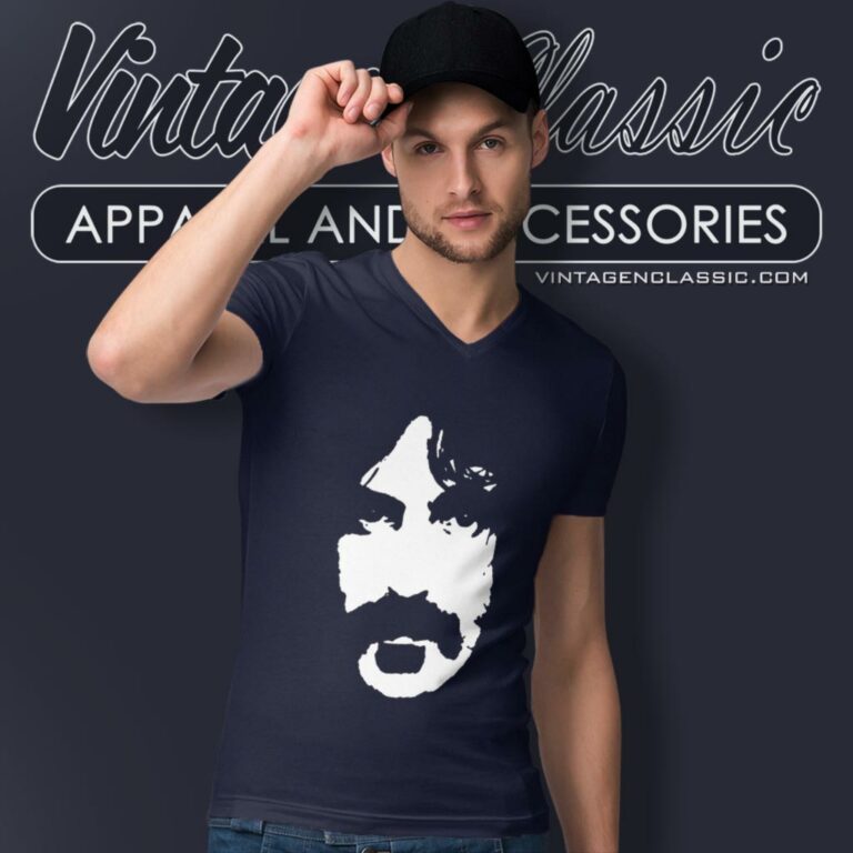 Frank Zappa Black Apostrophe V Neck TShirt Frank Zappa Black Apostrophe V Neck TShirt