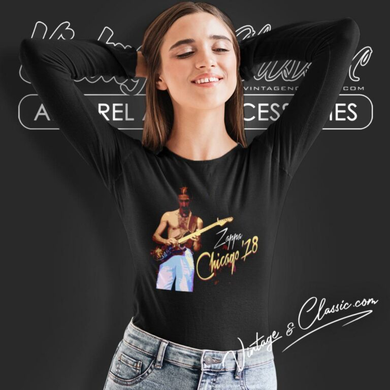 Frank Zappa Chicago 78 Long Sleeve Tee Frank Zappa Chicago 78 Long Sleeve Tee