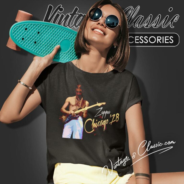 Frank Zappa Chicago 78 Women T Shirt Frank Zappa Chicago 78 Women T Shirt