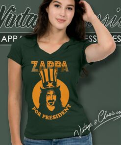 Frank Zappa For President V Neck TShirt