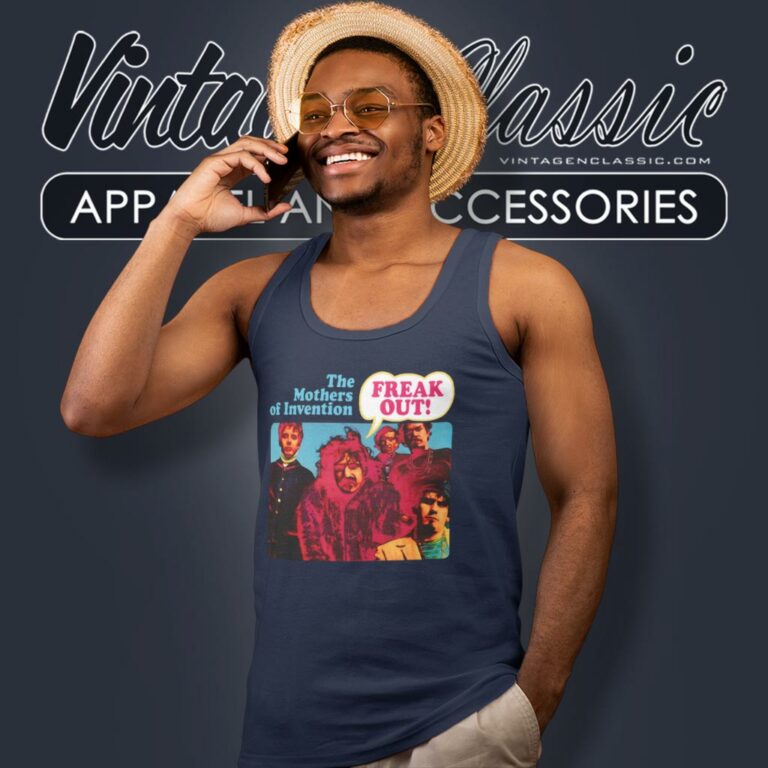 Frank Zappa Freak Out Tank Top Racerback Frank Zappa Freak Out Tank Top Racerback