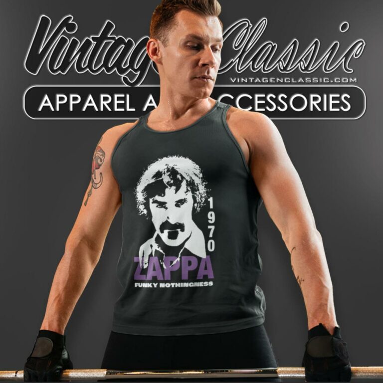Frank Zappa Funky Nothingness Tank Top Racerback Frank Zappa Funky Nothingness Tank Top Racerback