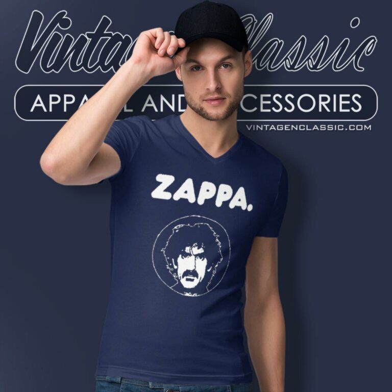 Frank Zappa Keep It Greasy V Neck TShirt Frank Zappa Keep It Greasy V Neck TShirt