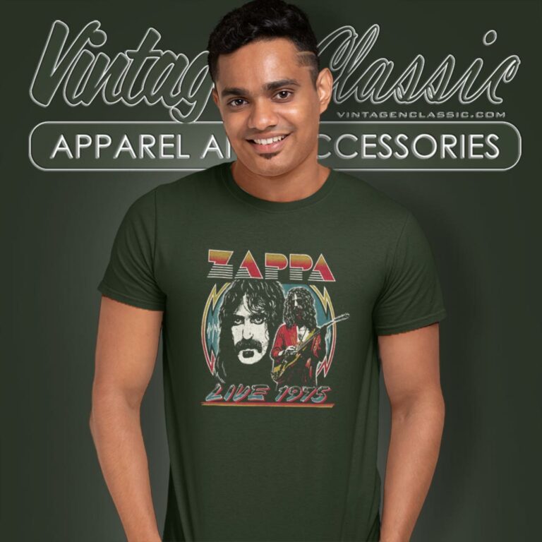 Frank Zappa Live 1975 T Shirt Frank Zappa Live 1975 T Shirt