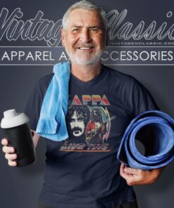 Frank Zappa Live 1975 Shirt 5 Frank Zappa Live 1975 V Neck TShirt