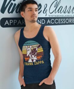 Frank Zappa Playing Violin Rat Tank Top Racerback