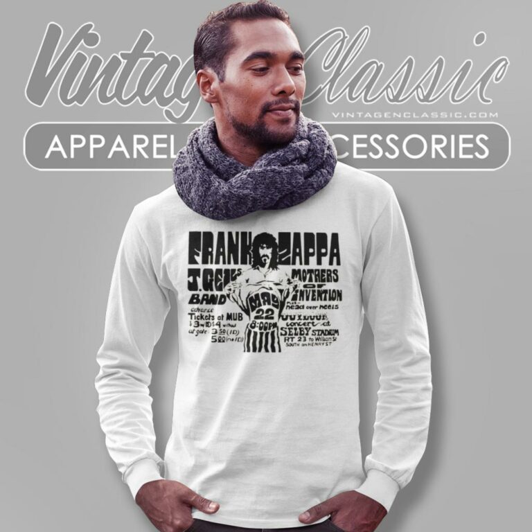 Frank Zappa Retro Long Sleeve Tee 1 Frank Zappa Retro Long Sleeve Tee 1