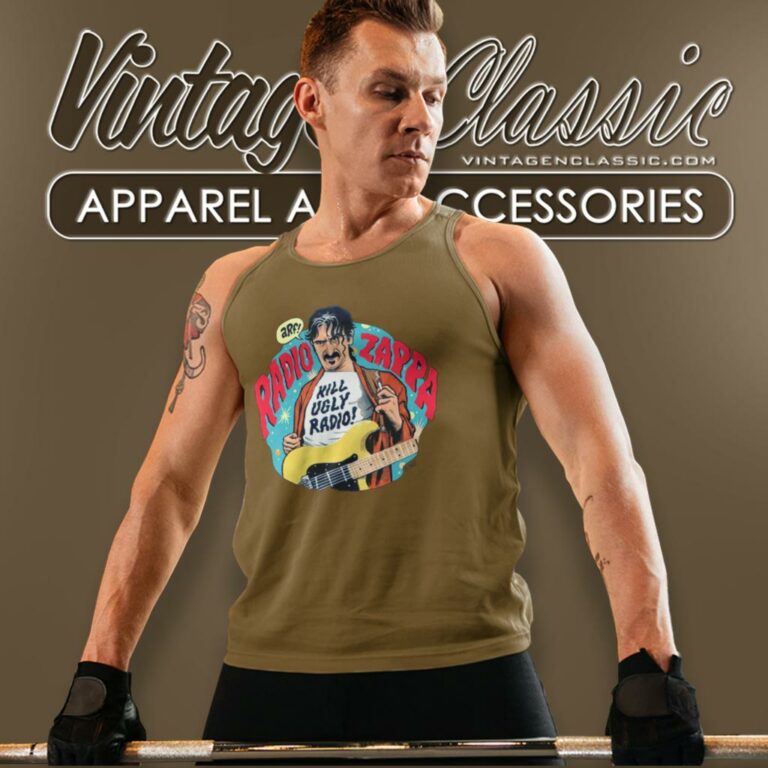 Frank Zappa Shirt Kill Ugly Radio Tank Top Racerback Frank Zappa Shirt Kill Ugly Radio Tank Top Racerback