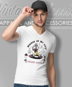 Frank Zappa Shirt Music Is My Life V Neck TShirt