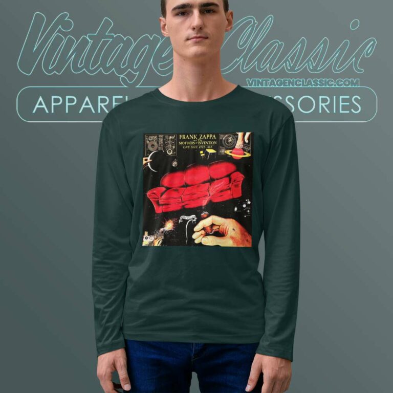 Frank Zappa Shirt One Size Fits All Long Sleeve Tee Frank Zappa Shirt One Size Fits All Long Sleeve Tee