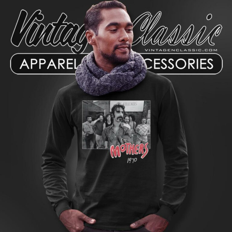 Frank Zappa Shirt The Mothers 1970 Long Sleeve Tee Frank Zappa Shirt The Mothers 1970 Long Sleeve Tee