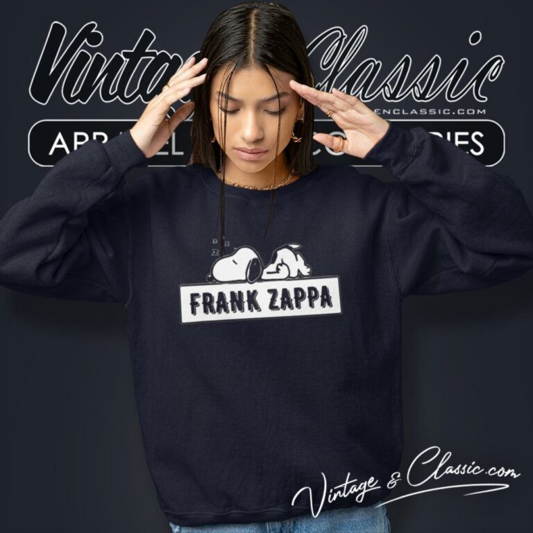 Frank Zappa Snoopy Sweatshirt Frank Zappa Snoopy Sweatshirt