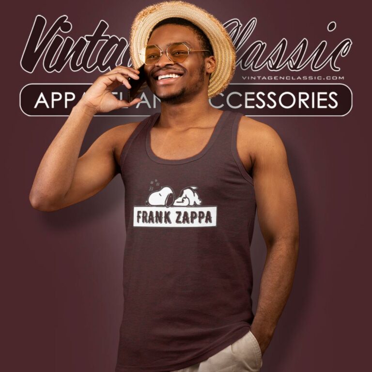Frank Zappa Snoopy Tank Top Racerback Frank Zappa Snoopy Tank Top Racerback
