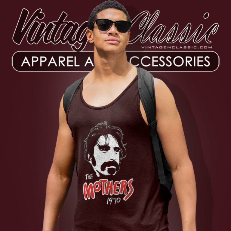 Frank Zappa The Mothers 1970 Tank Top Racerback Frank Zappa The Mothers 1970 Tank Top Racerback