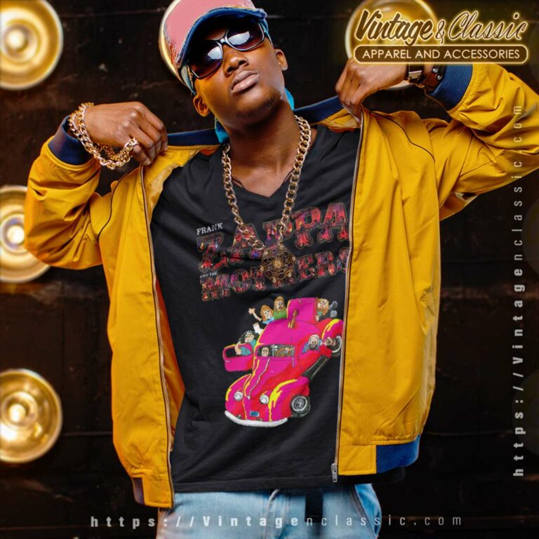 Frank Zappa The Mothers Black V Neck TShirt Frank Zappa The Mothers Black V Neck TShirt