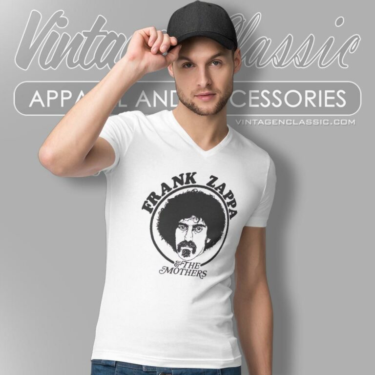 Frank Zappa The Mothers V Neck TShirt Frank Zappa The Mothers V Neck TShirt