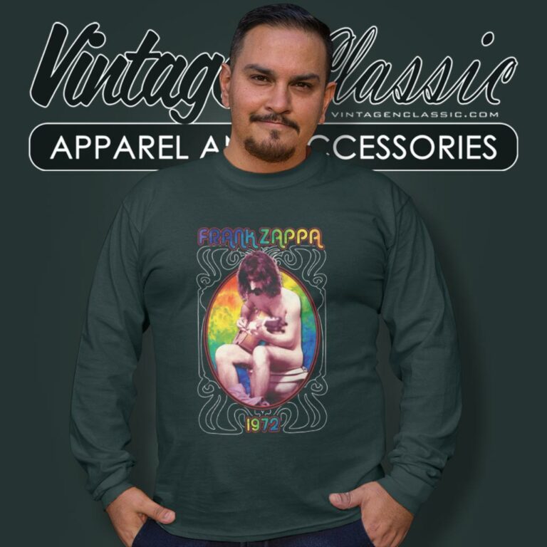Frank Zappa Toilet 1972 Long Sleeve Tee Frank Zappa Toilet 1972 Long Sleeve Tee