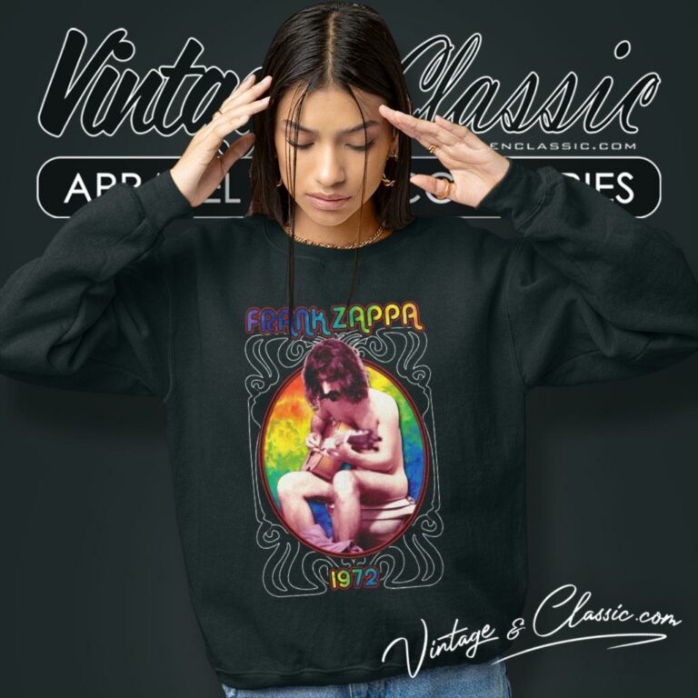 Frank Zappa Toilet 1972 Sweatshirt Frank Zappa Toilet 1972 Sweatshirt