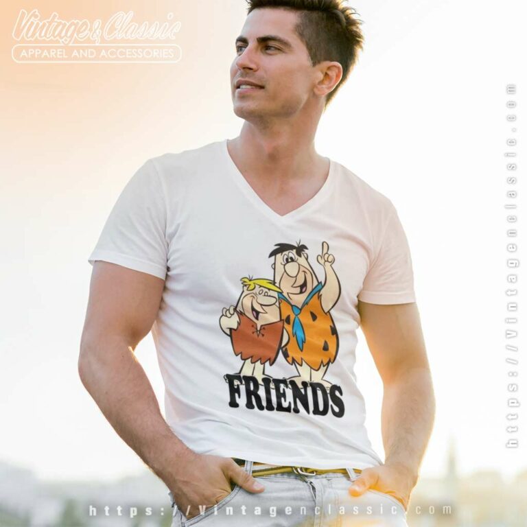 Fred And Barney Are Friends V Neck TShirt Fred And Barney Are Friends V Neck TShirt