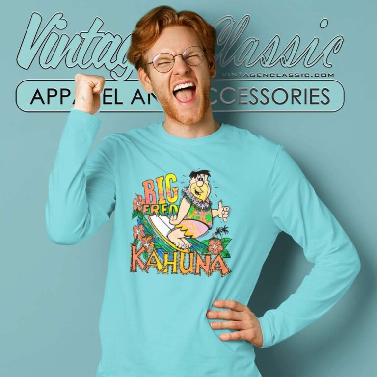 Fred Flintstone Big Kahuna Long Sleeve Tee Fred Flintstone Big Kahuna Long Sleeve Tee