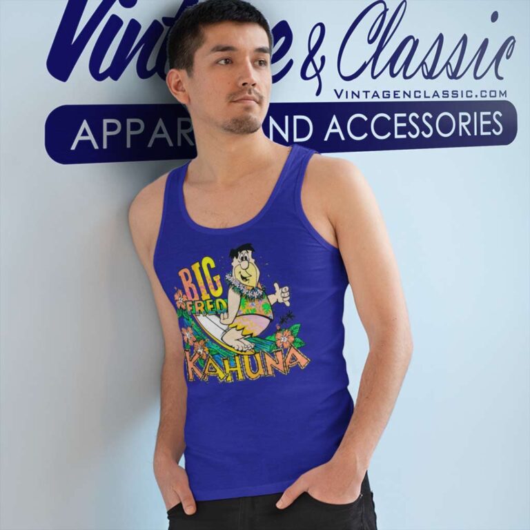 Fred Flintstone Big Kahuna Tank Top Racerback Fred Flintstone Big Kahuna Tank Top Racerback